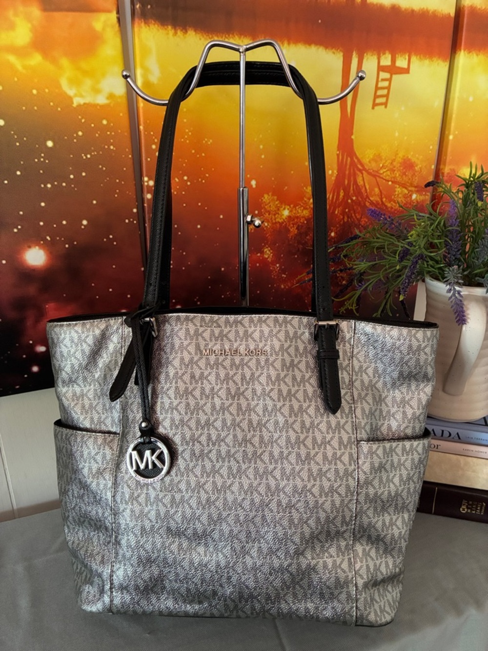 Michael Kors Voyager Metallic Tote